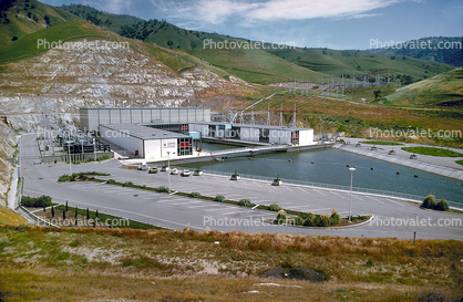 Edmonston Pumping Plant, Tehachapi Mountains, Pump Plant, Parking Lot, Mountains, California Aqueduct, 1950s