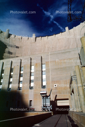 Hoover Dam, at the bottom