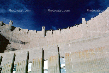 Hoover Dam, looking-up
