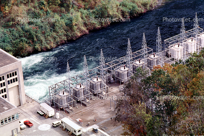Fontana Dam, Sluice, Little Tennessee River, North Carolina, TVA, Tennessee Valley Authority