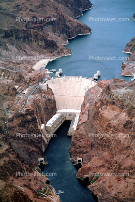 Colorado River, Lake Mead, Hoover Dam, August 1997