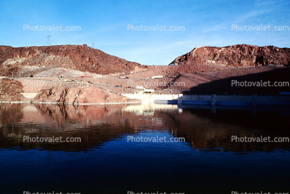 Hills, Mountains, Water Reflection at Hoover Dam