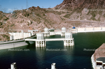 High Level Water, Intake Tower, Hoover Dam, October 1989
