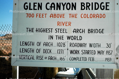 Glen Canyon Bridge, Colorado River