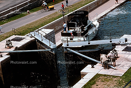 The Rideau Canal, Locks, Waterway, Steps, Ottawa, Canada