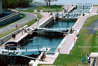The Rideau Canal, Waterway, Locks, Steps, Ottawa, Canada