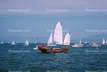 chinese junk, Opening Day on the Bay