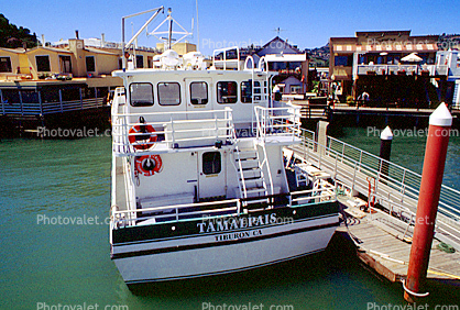 Tamalpais Ferry Boat, Tiburon Harbor, Docks, Marin County, California
