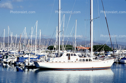 Motorboat, Harbor, Docks, Marina, Ventura, California