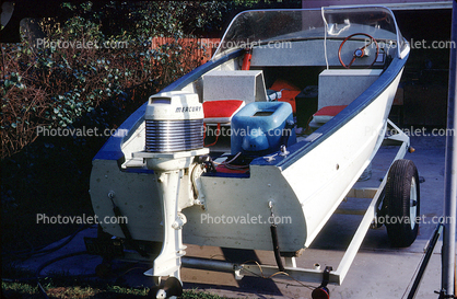 Powerboat, Outboard motor, Trailer, 1967, 1960s