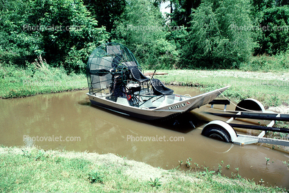 Airboat, wetlands, Bayous of Louisiana, swampboat, swamp boat