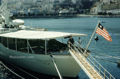 Aristotle Onassis Yacht, Christina, Monte Carlo, Monaco, 1958, 1950s