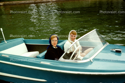 Women with their Power Boat, 1960s