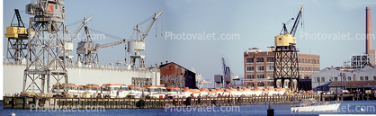 Panorama, Floating Drydock, Lifeboats, Pier, Dock, Cranes, Potrero Hill, Dogpatch