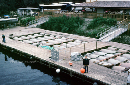 Dock, Bailey and Billington Navigation, building, Chena River, Alaska