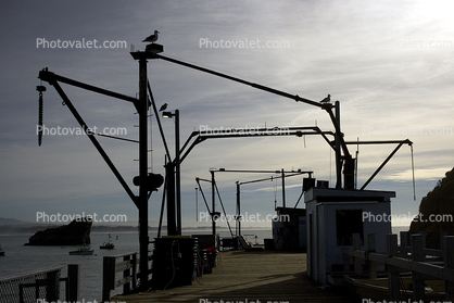 Dock, Pier, Cranes, Trinidad Head, Harbor, Humboldt County