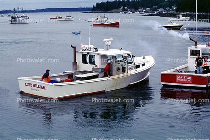 Luke William, Lobster Boats, Harbor, Port Clyde, Saint George peninsula, Saint George, Knox County, Maine