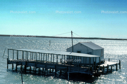 dock, buildings, harbor, Tylerton, Smith Island, Maryland