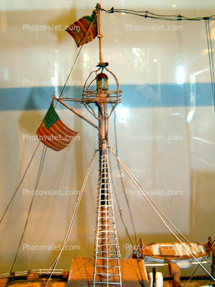 San Francisco, Lightship Model, Lightvessel #83, LV 83 WAL 513, Built 1904, Pacific, West Coast, Lighthouse Ship, Lightvessel