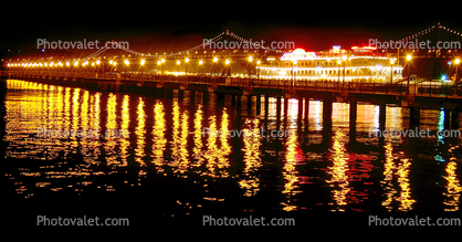 Pier-7 San Francisco, The Embarcadero, Night, Nightime, Water, San Francisco Belle, IMO: 102618