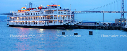 San Francisco Belle, Dock, Water, Bay, Panorama, IMO: 102618