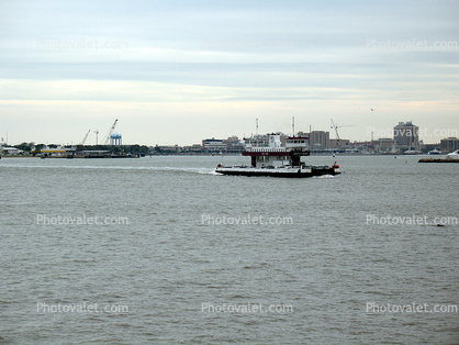 Car Ferry, Galveston, Ferry, Ferryboat