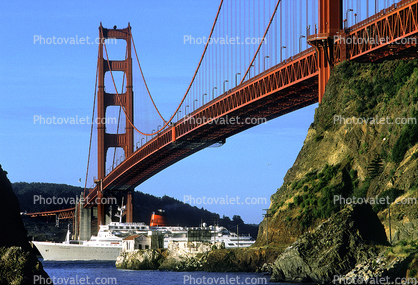 Golden Gate Bridge, Sagafjord, Cunard Lines, Ocean Liner, Cruise Ship, IMO 6416043