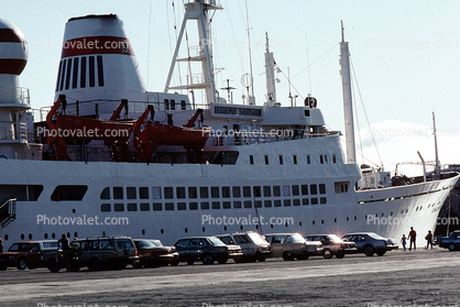 Akademik Shirshov, USSR, Russian Cruise Ship, cars