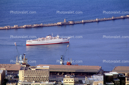Port of Haifa, docks, buildings, jetty