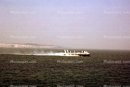 Hovercraft, White Cliffs of Dover, England, English Channel, Car Ferry, Ferryboat