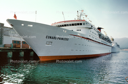 Cunard Princess, Cruise Ship, Bow, Ocean Liner, IMO: 7358573