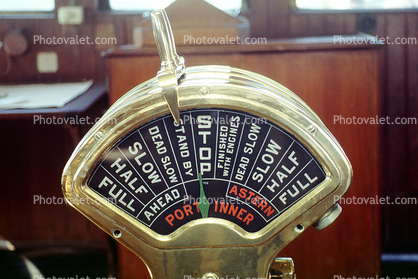 Engine Order Telegraph, speed control