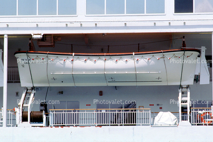 Lifeboat, davits, Carnival Ecstasy, Luxury Cruise Ship, IMO: 8711344