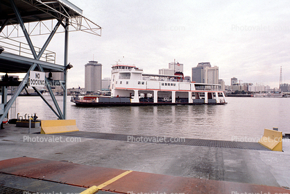 Car Ferry, Mississippi River, New Orleans, Ferry, Ferryboat