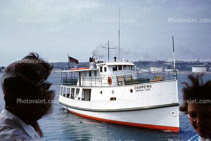 Chippewa, Arnold Line, Passenger Ferry, Straits of Mackinac, Michigan, 1960, 1960s