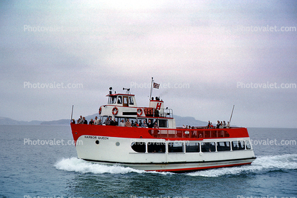 Harbor Queen, Red & White Lines, Harbor, sightseeing boat, 1960s