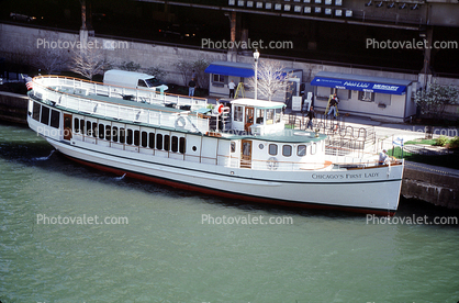 Chicago River, Tour Boat, Chicago's First Lady, tourboat