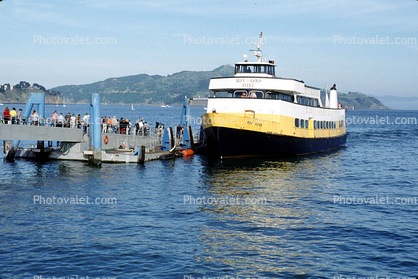 Blue and Gold Ferry Boat, Dock, Pier, Ferry, Ferryboat