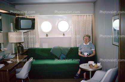 Television, Royal Viking Star, Cabin #244, IMO: 7108930, 1970s