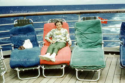SS Matsonia, Lounge Chairs, Cruise Ship, IMO: 5229223, 1963, 1960s