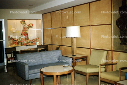 Smoking Room, SS Matsonia, Cruise Ship, 1963, IMO: 5229223, 1960s