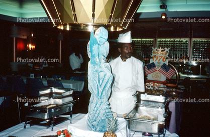 Ice Sculpture, Banquet, Original 13 Colonies, May 1980, 1980s