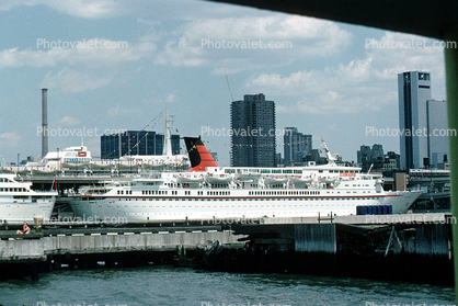 Cunard Line, Cruise Ship, Ocean Liner, June 1977, 1970s