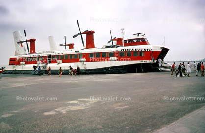 Sure, Hoverlloyd, Hovercraft, Ferry, Ferryboat, Car Ferry, 1969, 1960s