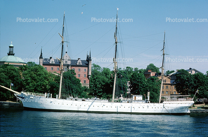 AF Chapman, moored at Skeppsholmen in Stockholm, youth hostel, Baltic Sea