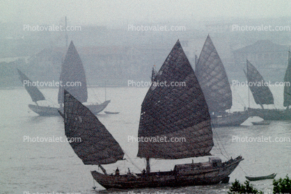 Chinese Junk, Shanghai, July 1973, 1970s