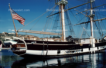 replica of the Pilgrim, Brig, lifeboat, Richard Henry Dana Jr., Dana Point, California