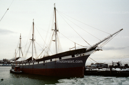 Wavertree, iron-hulled sailing ship, South Street Seaport museum, Manhattan