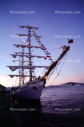 Cuauhtemoc, 3-masted steel barque, Steel-hulled sail training vessel, windjammer, Mexican Navy, Mexico