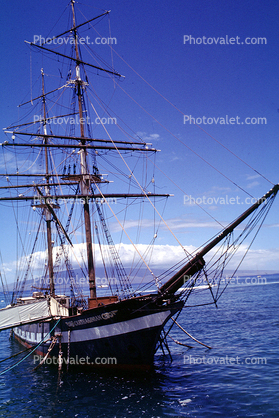The Carthaginian, square rigger replica whaling ship, Lahaina, Maui